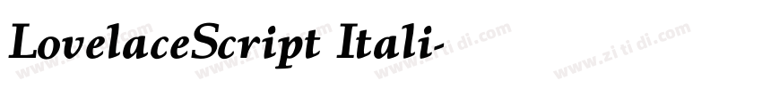 LovelaceScript Itali字体转换